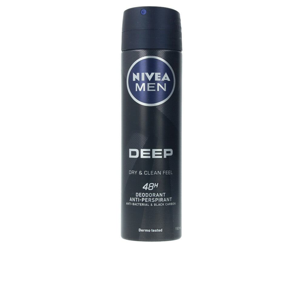 Nivea Men Deep Black Carbon Deo Spray 150 Ml - Salevare.com