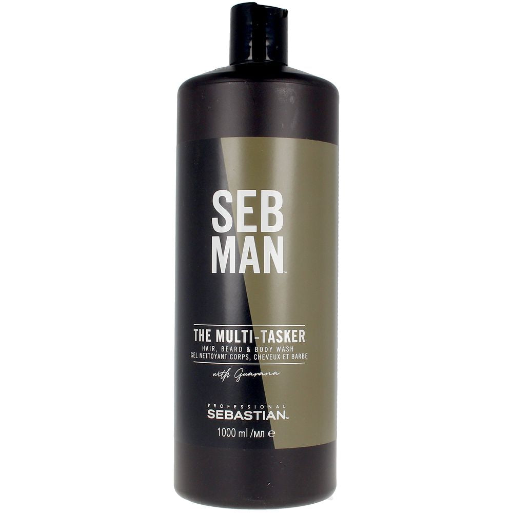 Seb Man The Multitasker 3 In 1 Skin, Hair And Beard Shampoo 1000 Ml