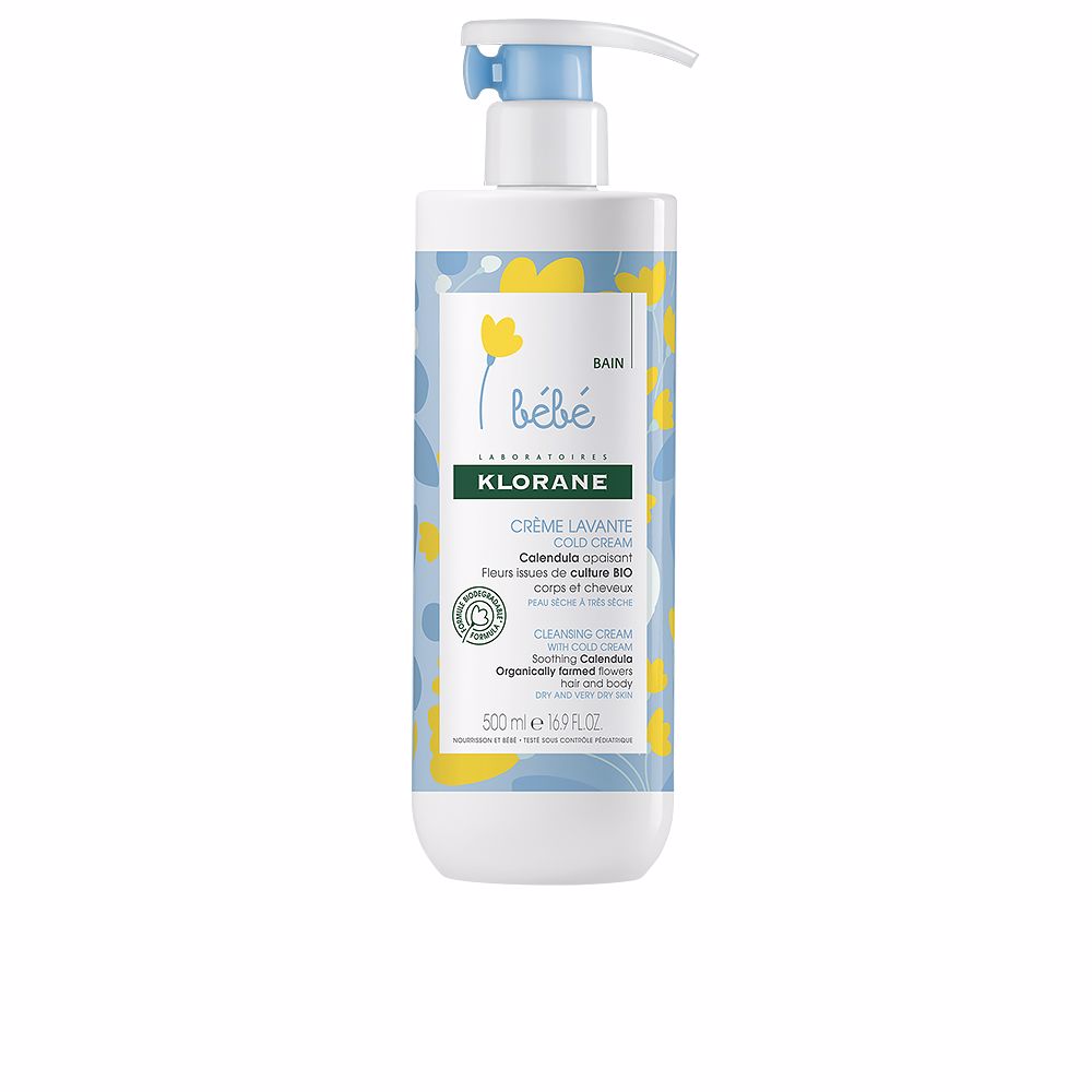 Klorane Bébé Face And Body Cleansing Cream 500 Ml - Salevare.com