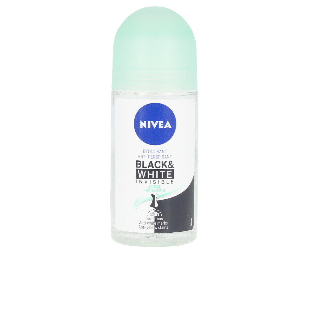 Nivea Men Black & White Active Deo Roll-On 50 Ml - Salevare.com