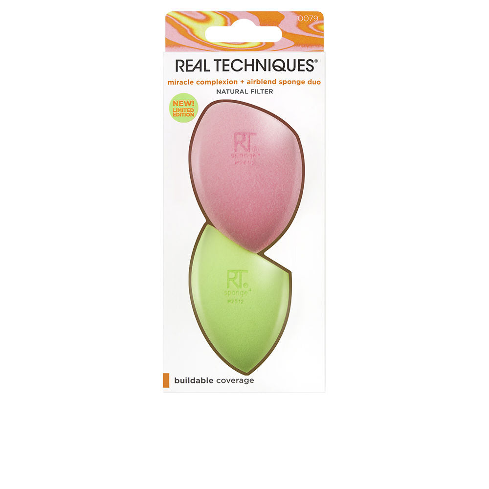 Real Techniques Miracle Complexion + Airblend Sponge Duo Limited Edition 2 U - Salevare.com