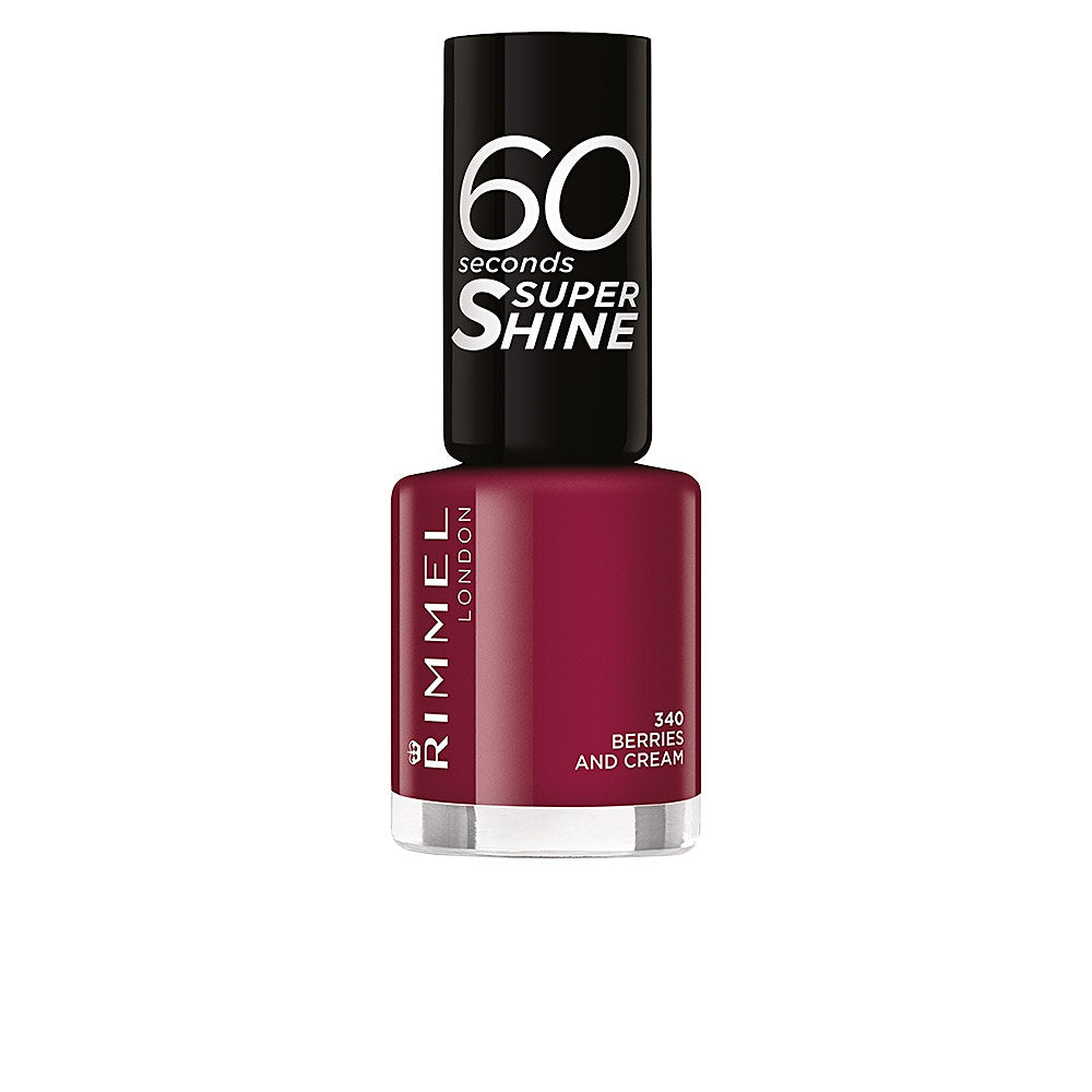 Rimmel London 60 Seconds Super Shine Nail Polish #340-Berries And Cream 8 Ml - Salevare.com