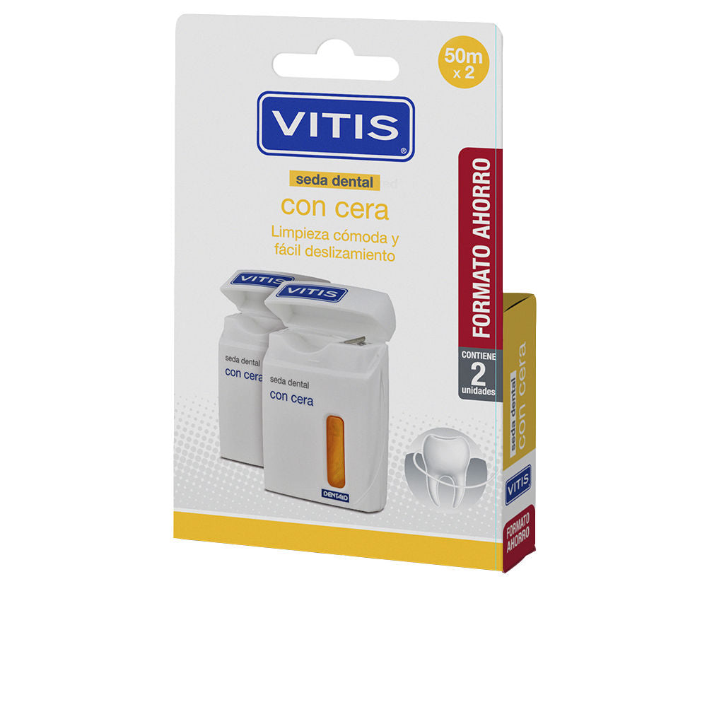 Vitis Vitis Dental Floss With Wax Duo 2 Units - Salevare.com