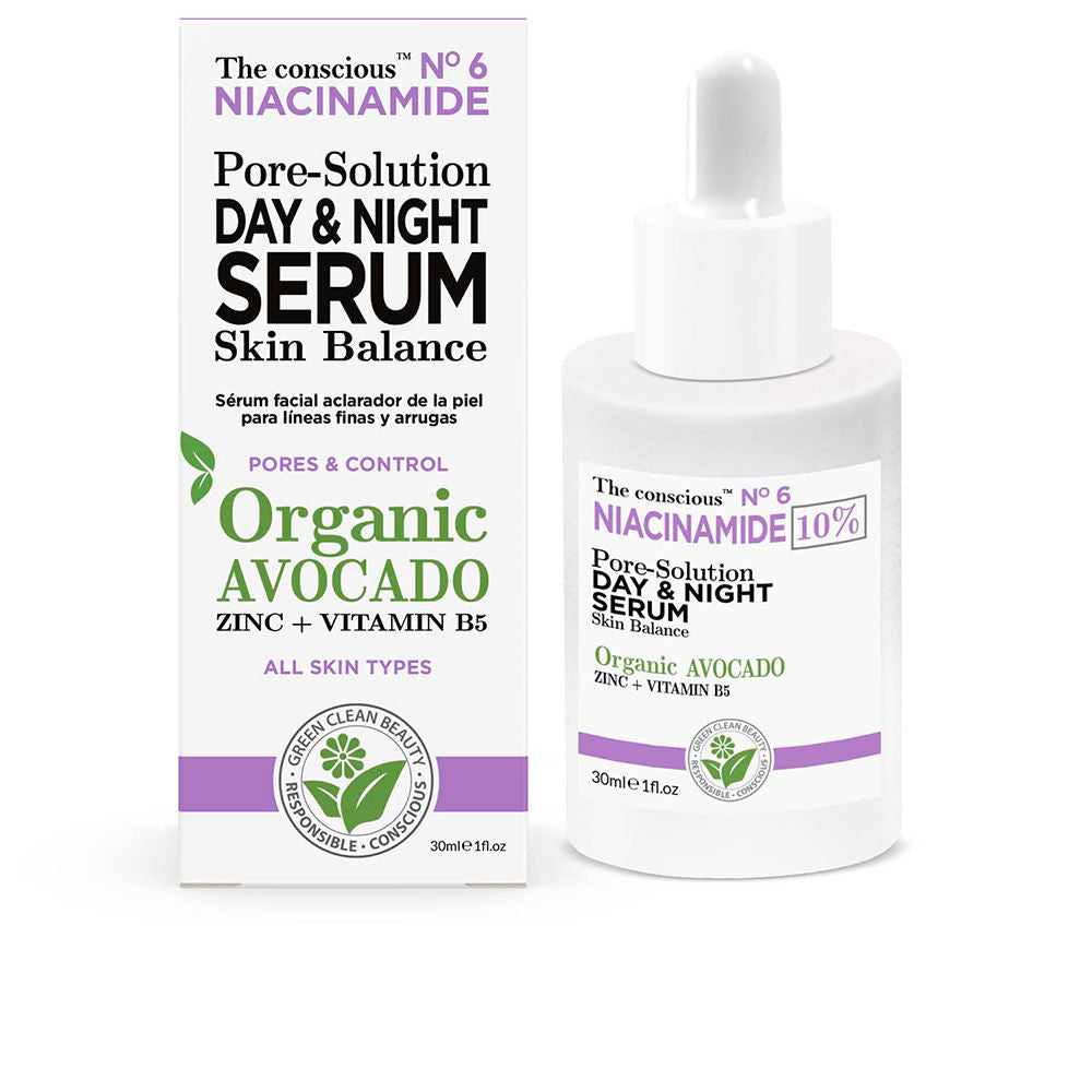 The Conscious Niacinamide Pore-Solution Day & Night Serum Organic Avocado 30 Ml - Salevare.com