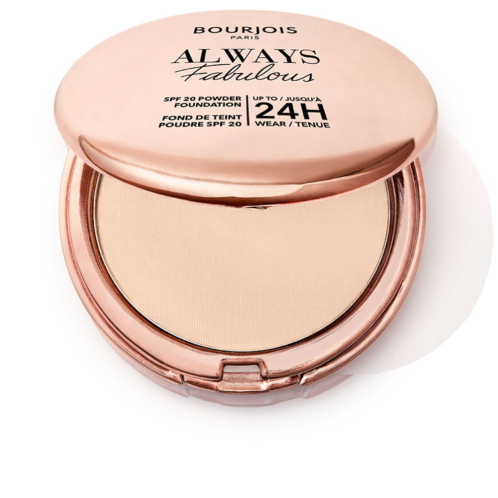 Bourjois Always Fabulous Powder Makeup Base Spf20 #100-Rose Ivory 7 Gr - Salevare.com