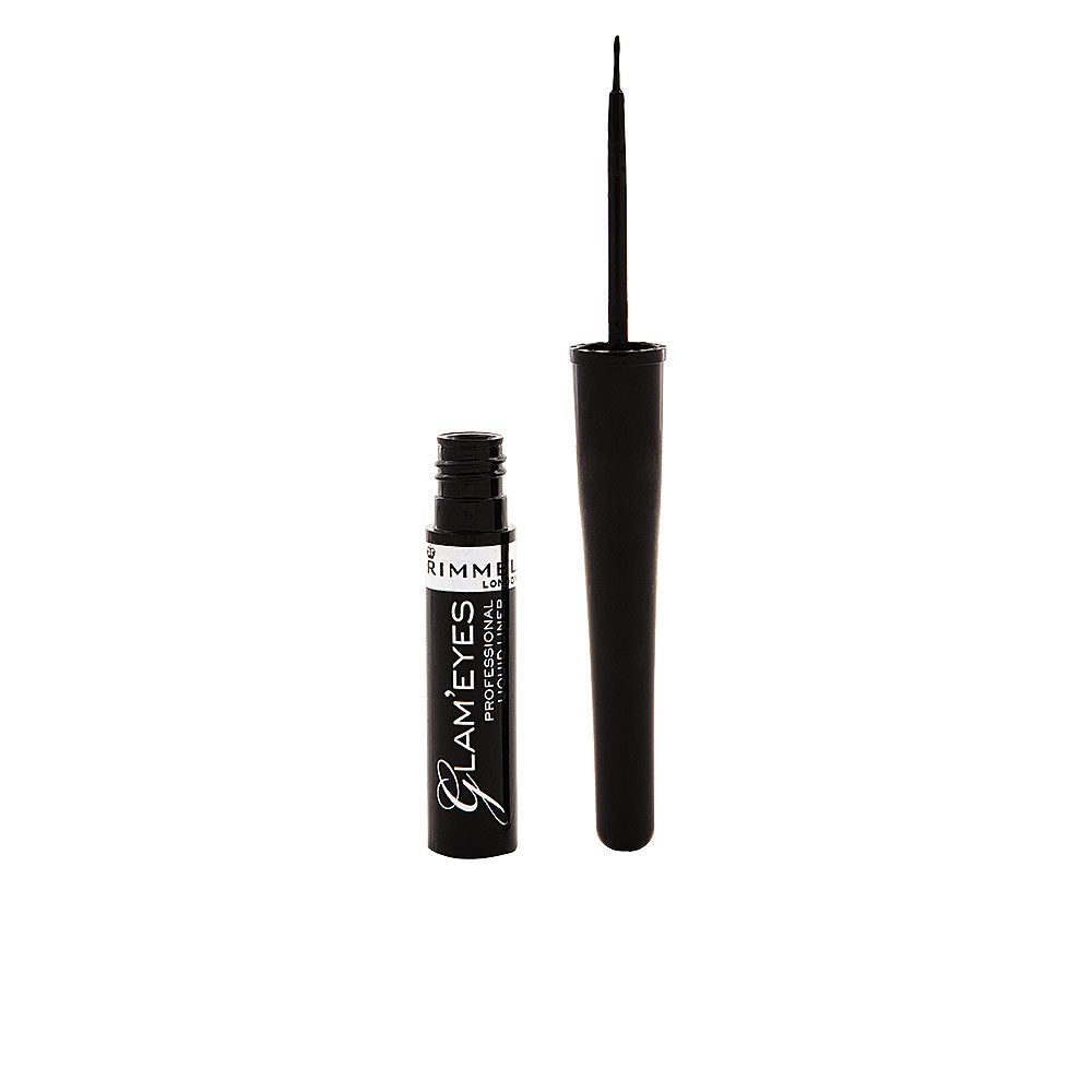 Rimmel London Glam'Eyes Professional Liquid Eye Liner #001 -Black - Salevare.com