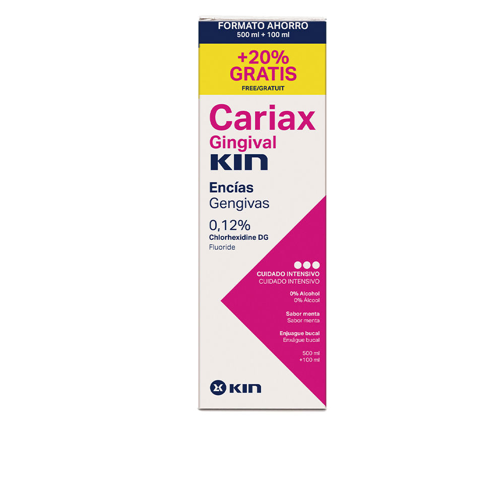 Kin Cariax Gingival Enjuague Bucal 500 Ml + 100 Ml - Salevare.com