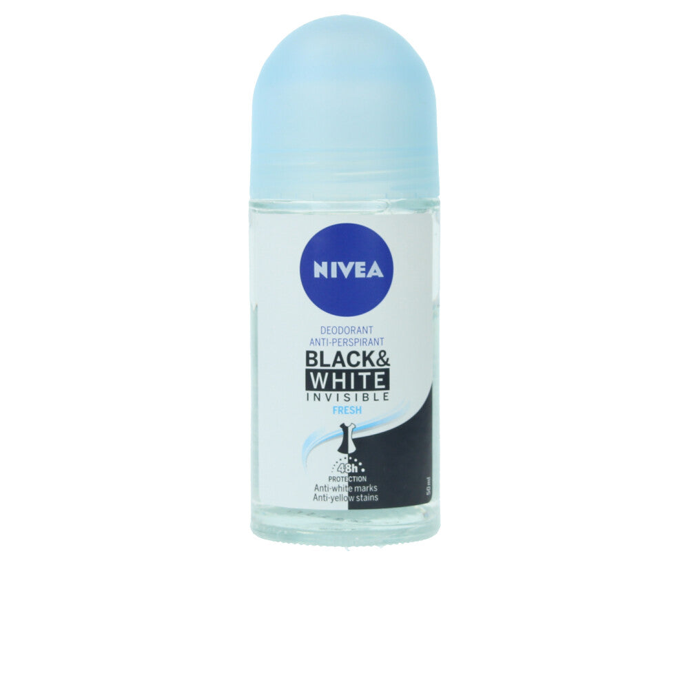 Nivea Black & White Invisible Fresh Deo Roll-On 50 Ml - Salevare.com