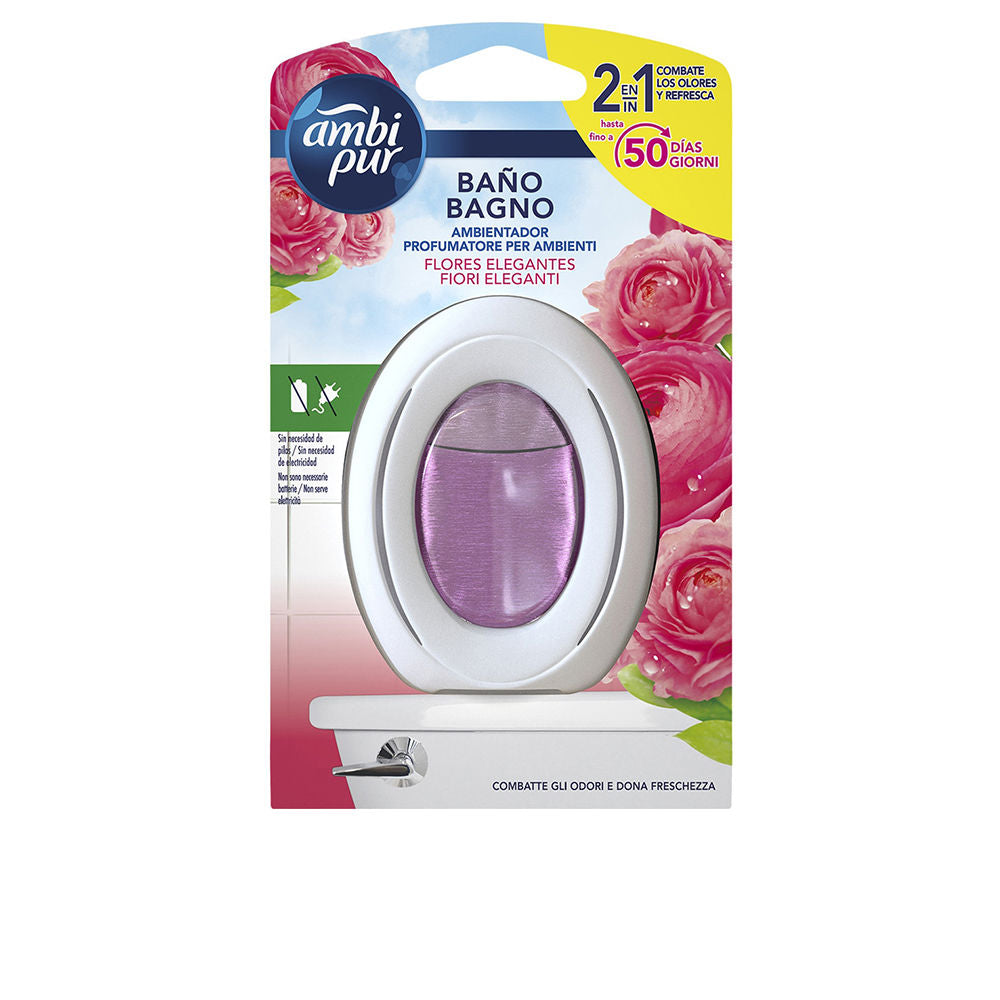 Ambi Pur Baño Ambientador #Flores Elegantes 50 Días - Salevare.com