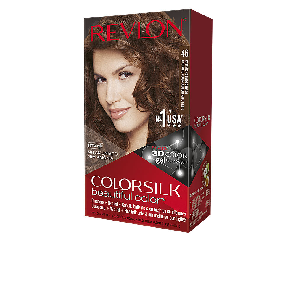 Revlon Mass Market Colorsilk Tinte #46-Castaño Cobrizo Dorado 1 U