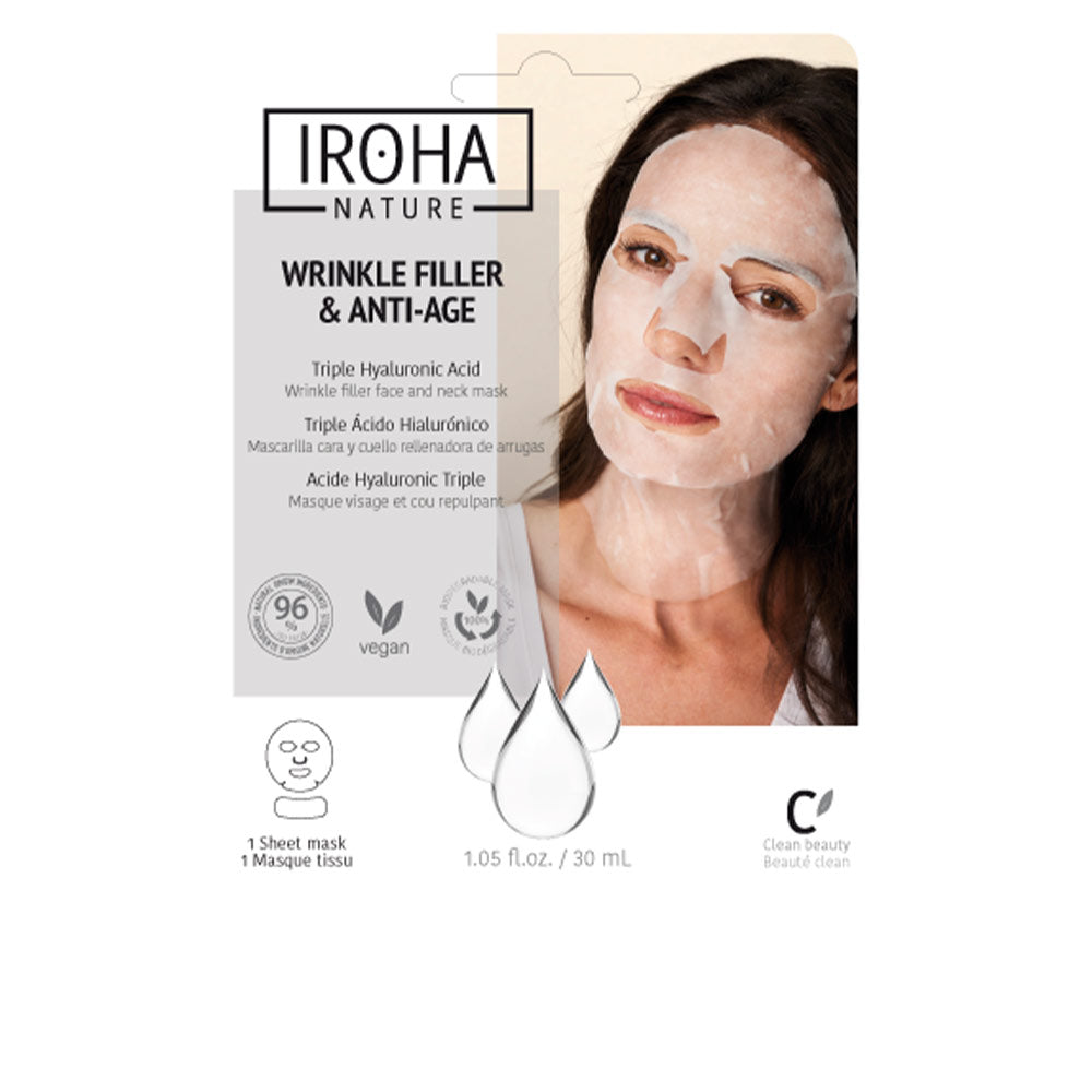Iroha Wrinkle Filler & Anti-Age Wrinkle Filler Face & Neck Mask 30 Ml - Salevare.com