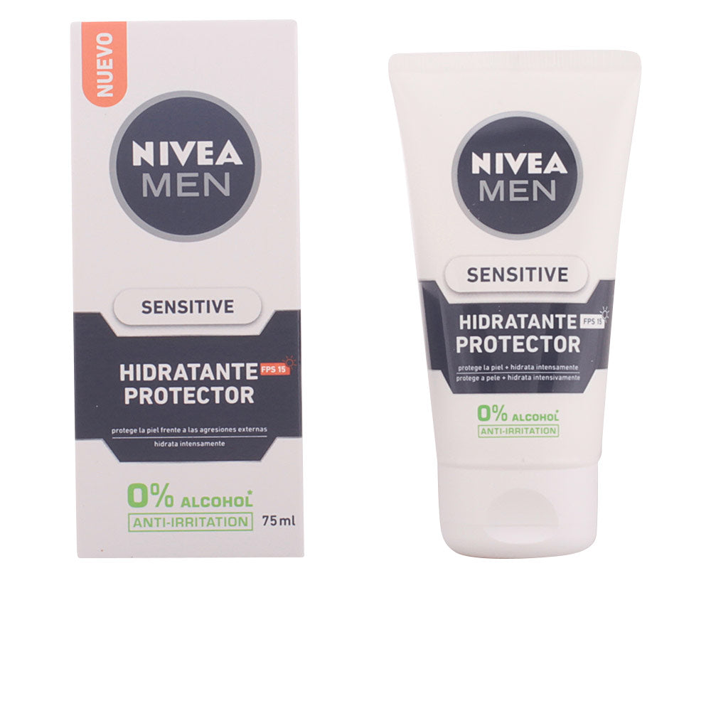 Nivea Men Sensitive Moisturizing Protector 0% Alcohol Spf15 75 Ml - Salevare.com
