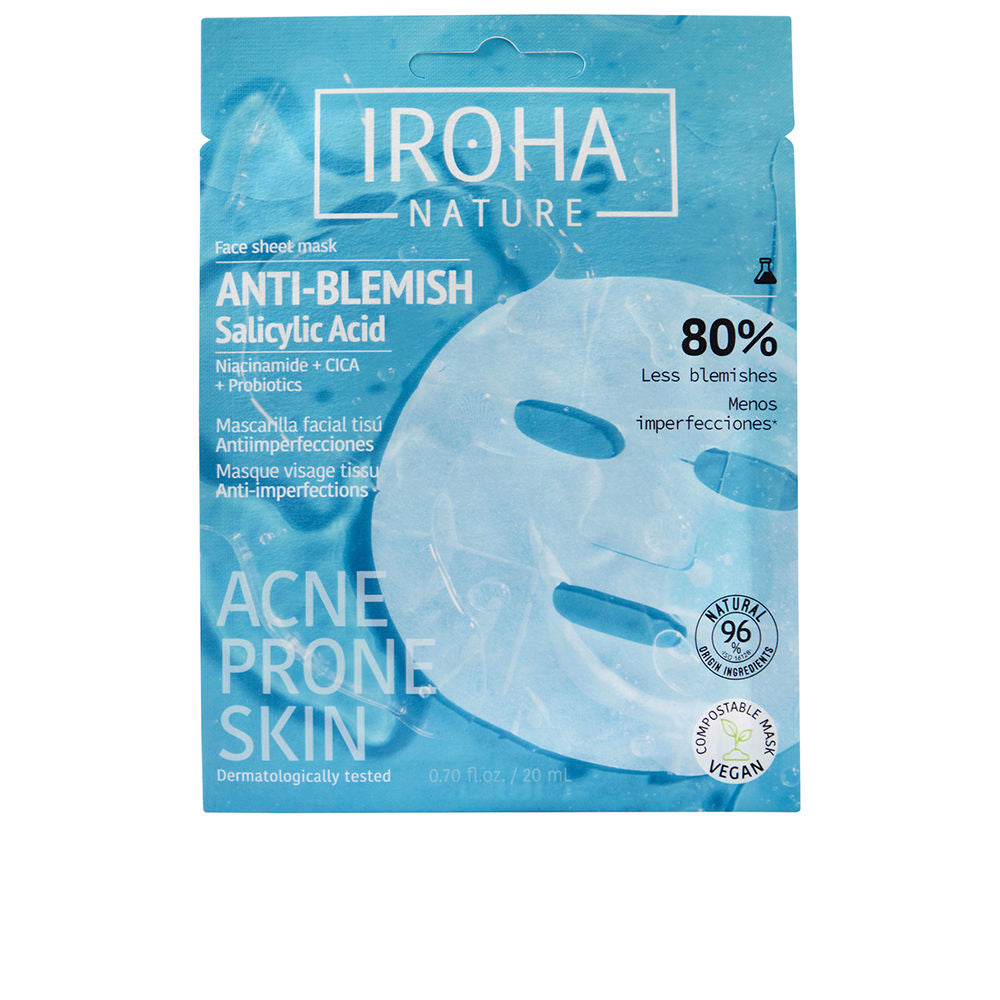 Iroha Anti-Blemish Anti-Blemish Tissue Facial Mask 1 U - Salevare.com