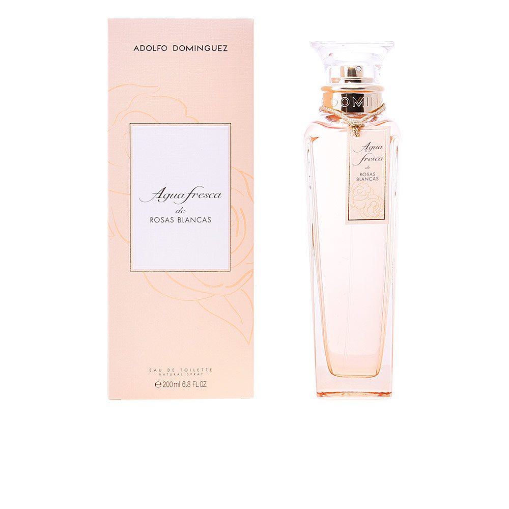 Adolfo Dominguez Agua Fresca De Rosas Blancas Eau De Toilette Spray 200 Ml - Salevare.com