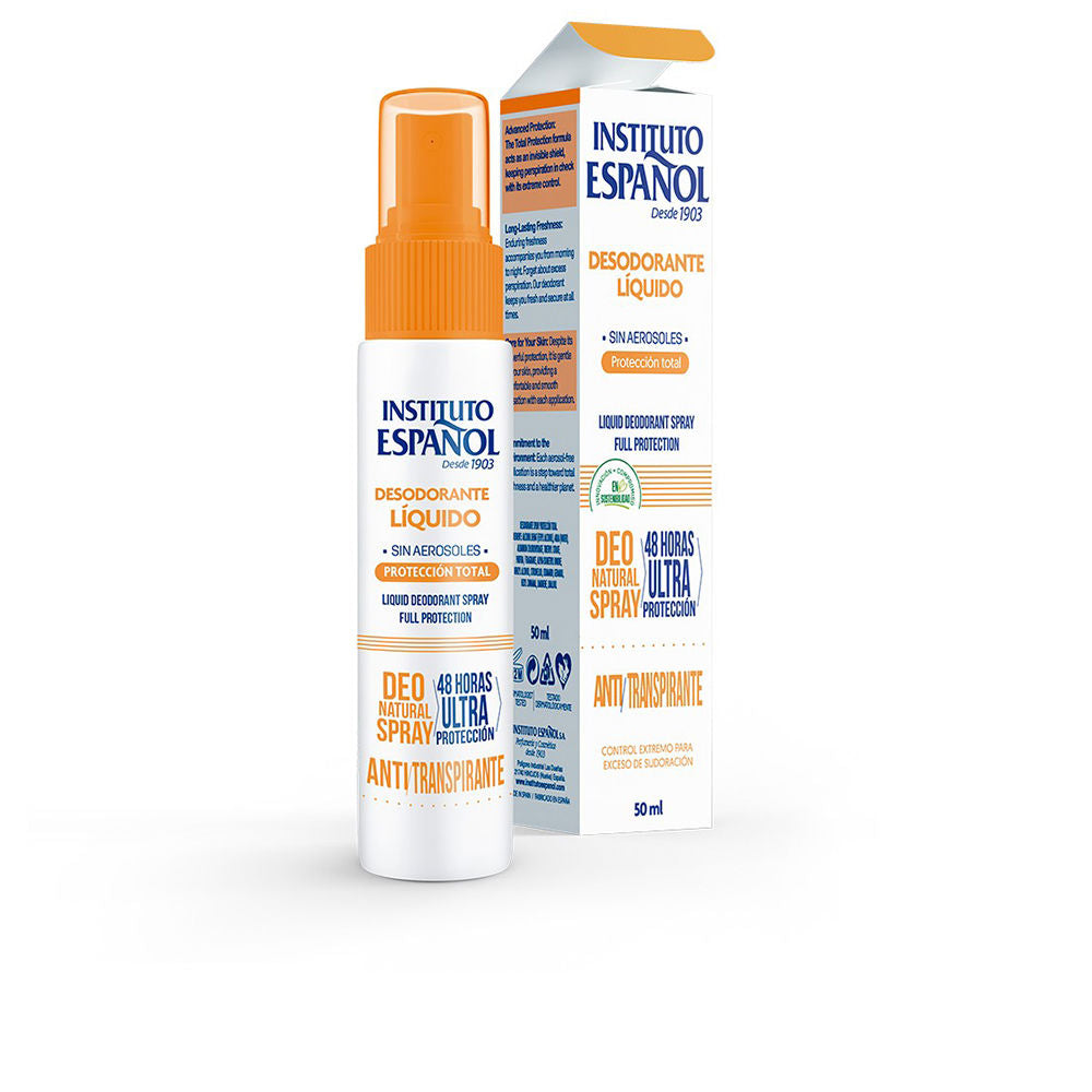 Instituto Español Total Protection Liquid Deodorant Spray 50 Ml - Salevare.com