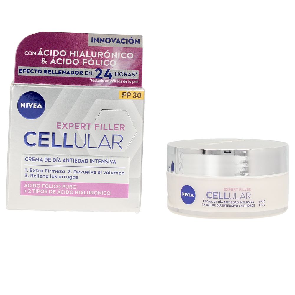 Nivea Cellular Filler Hyaluronic &Amp; Folic Day Cream Spf30 50 Ml - Salevare.com