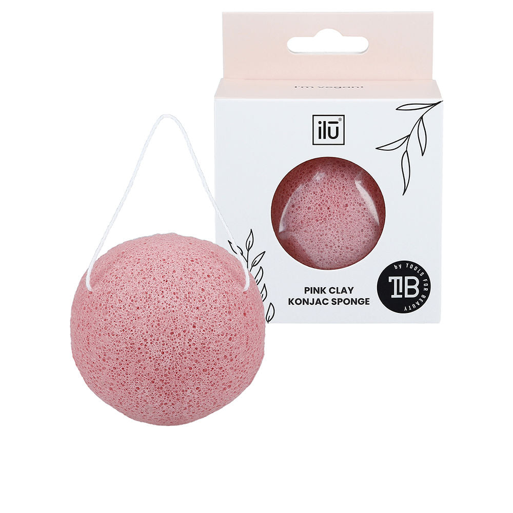 Ilu Konjac Sponge #Pink Clay 1 U - Salevare.com