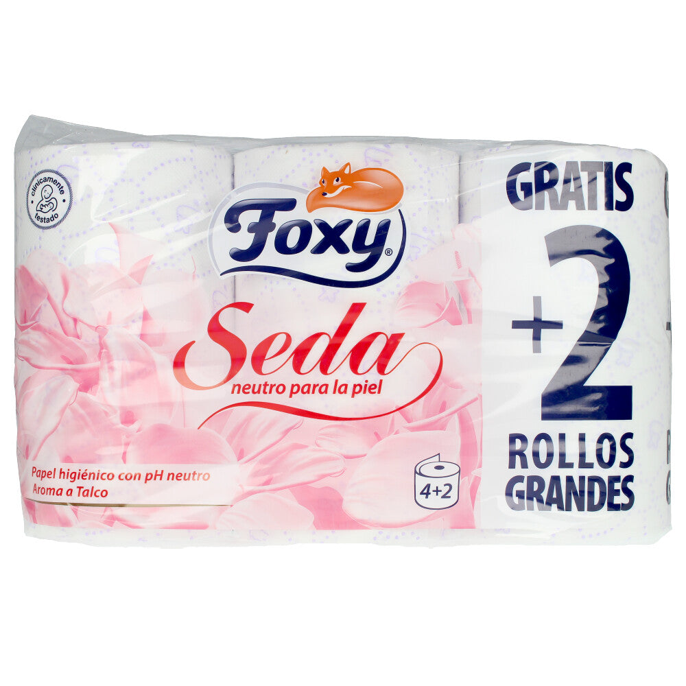 Foxy Seda Papel Higiénico Ph Neutro Aroma Talco 3 Capas 6 Rollos - Salevare.com