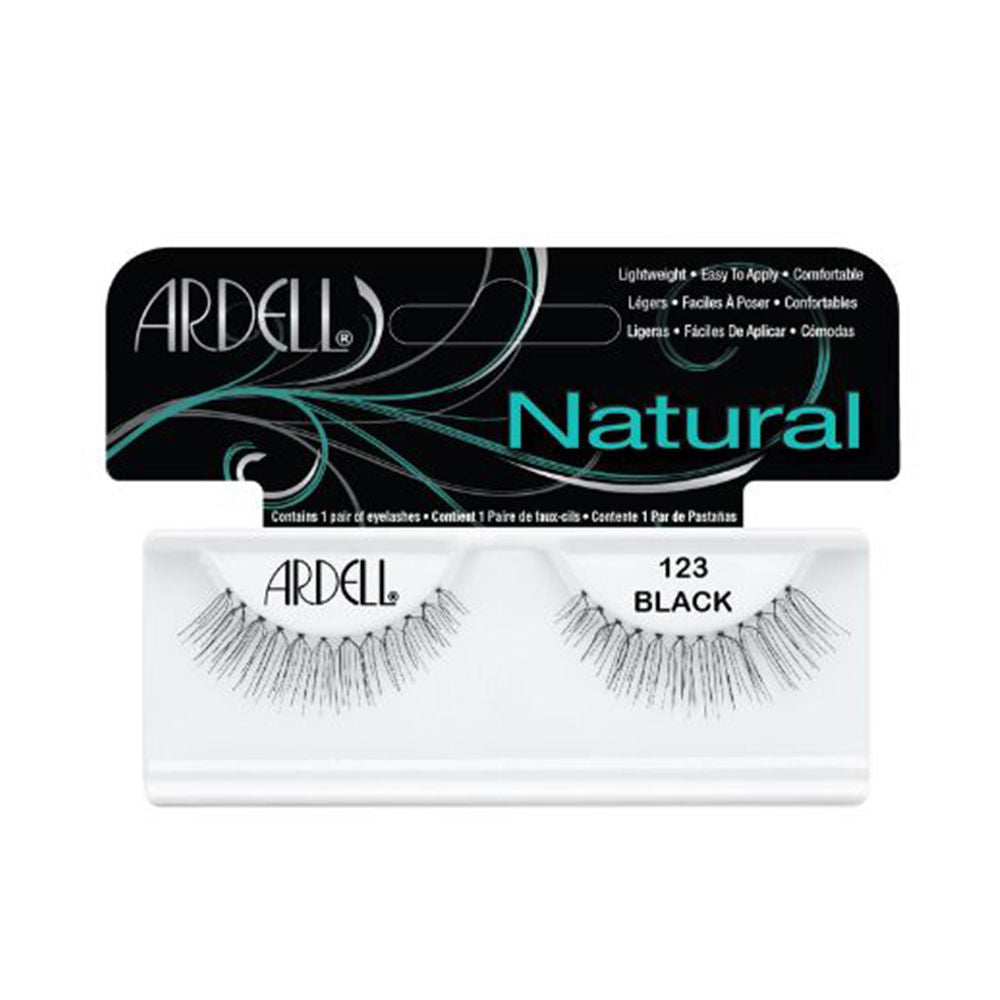 Ardell Natural Eyelashes #123-Black 1 U - Salevare.com