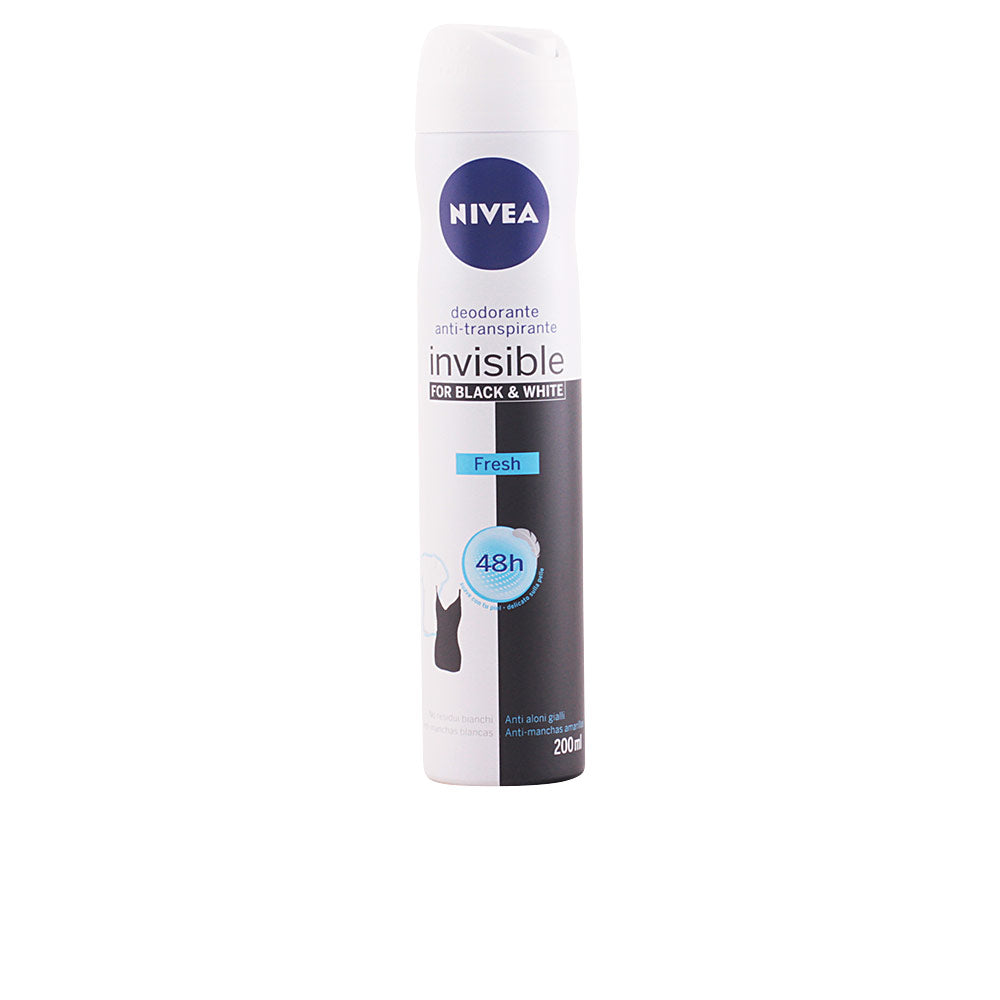 Nivea Black & White Invisible Fresh Deodorant Spray 200 Ml - Salevare.com