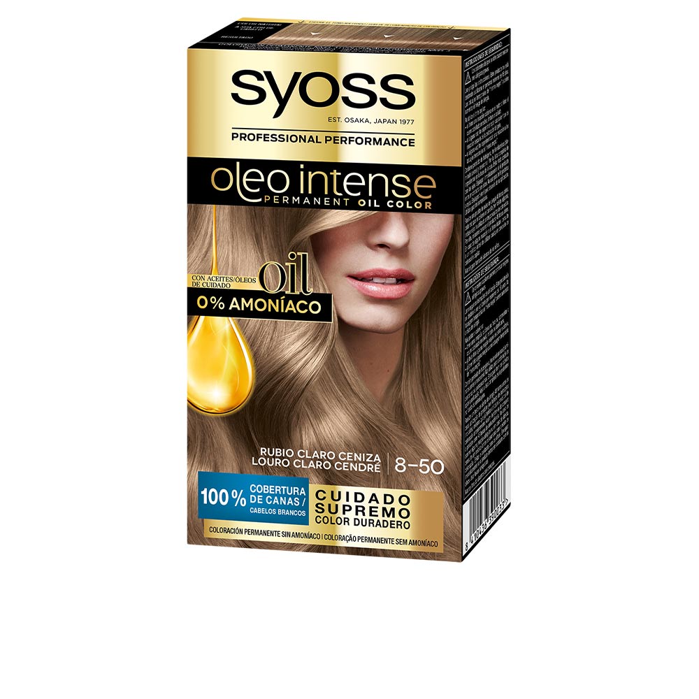 Syoss Oleo Intense Ammonia-Free Hair Color #8.50-Ash Blonde 5 Pcs