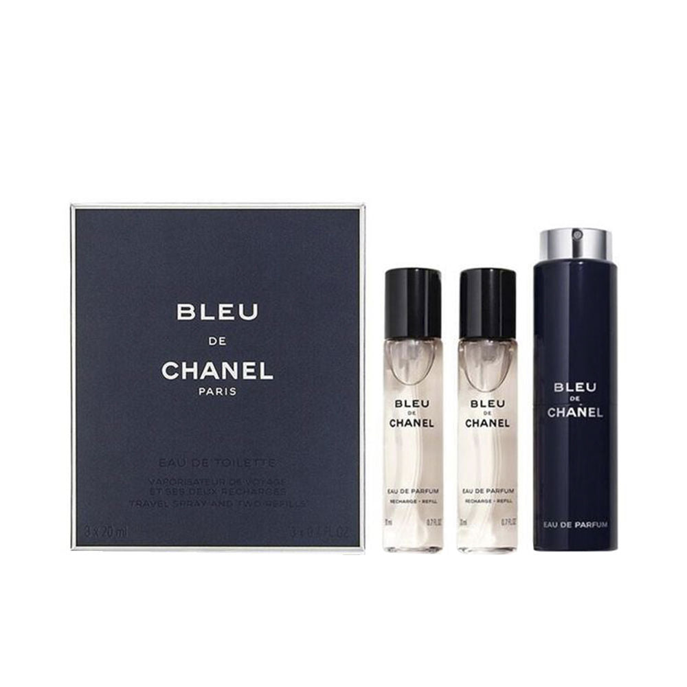 Chanel Bleu Eau De Parfum Refillable Travel Spray 3 X 20 Ml - Salevare.com