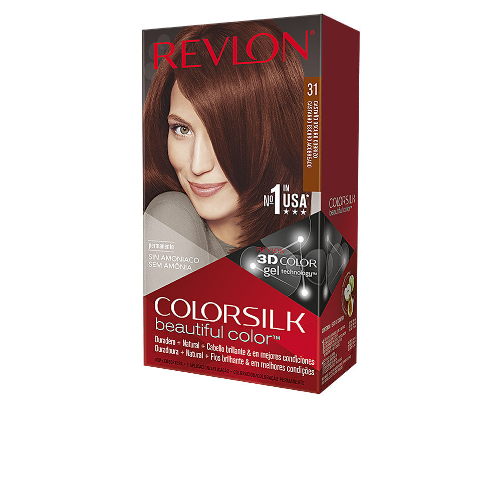 Revlon Mass Market Colorsilk Tinte #31-Castaño Oscuro Cobrizo 1 U