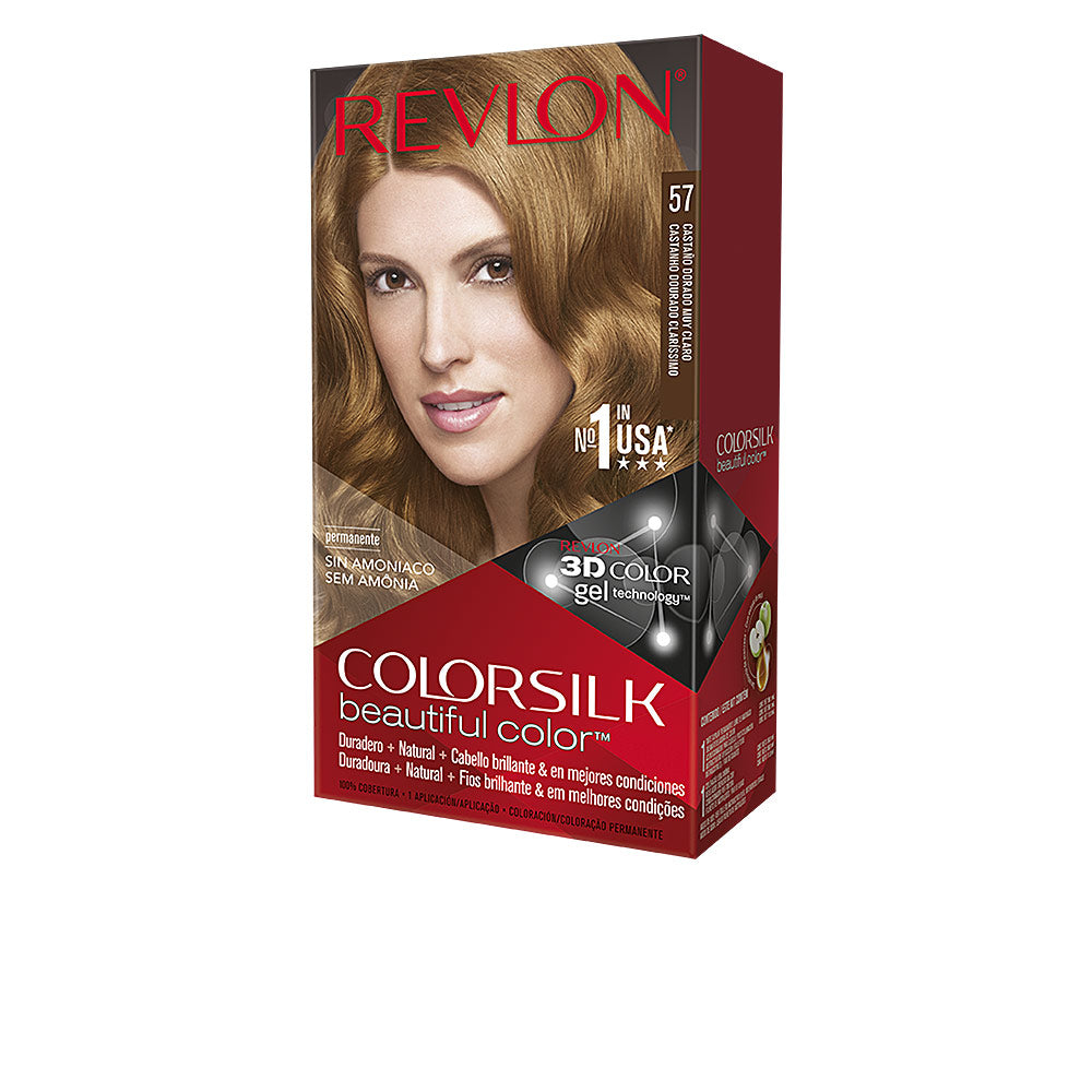 Revlon Mass Market Colorsilk Tinte #57-Castaño Dorado Muy Claro 1 U
