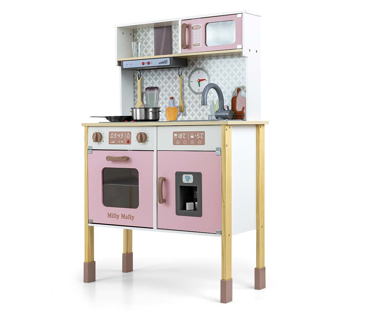 Bjorn Wooden Kitchen - Pink