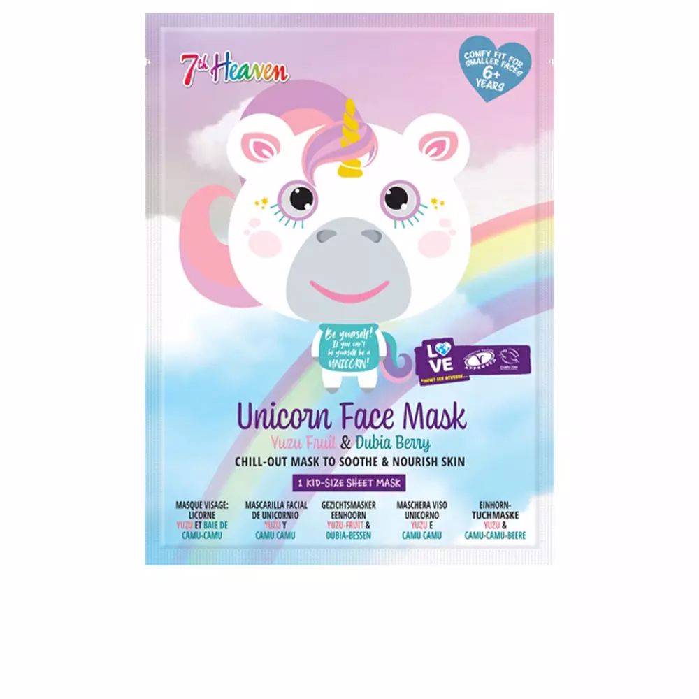 7Th Heaven Animal Unicorn Face Mask 1 U - Salevare.com