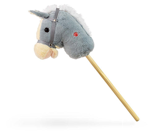 Hobby Horse on a Stick Grey