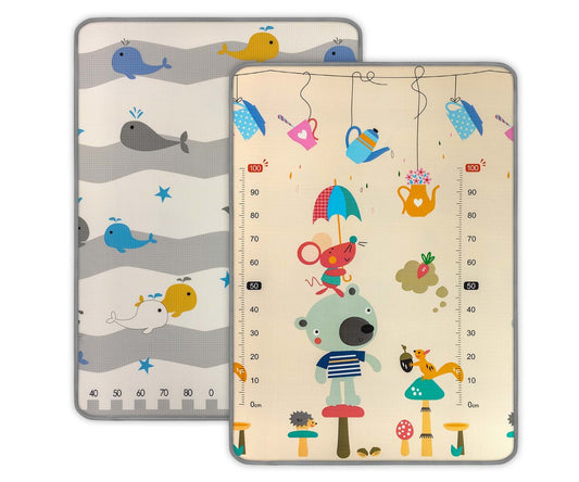 Kinder Bear and Whales Roll-Up Foam Mat