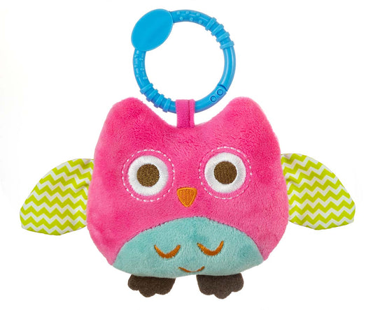 Milly Mally Plush hanging toy - Happy owl - 2552 PINK