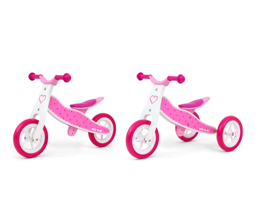 Milly Mally Ride On 2in1 Look Hearts