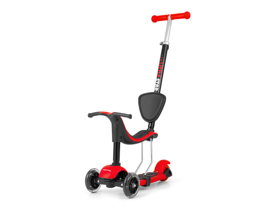 Milly Mally Ride On/Scooter 3in1 Little Star Red