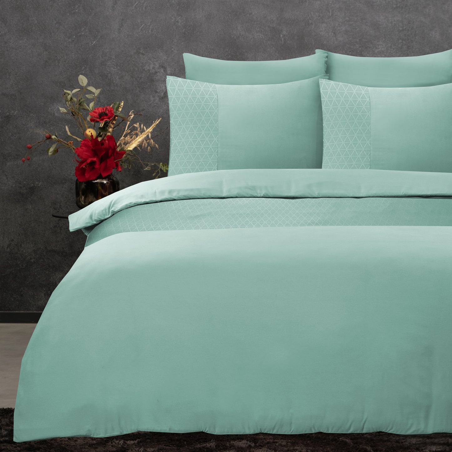 Duvet Cover Set Monte Negro Mint Green 200 x 220