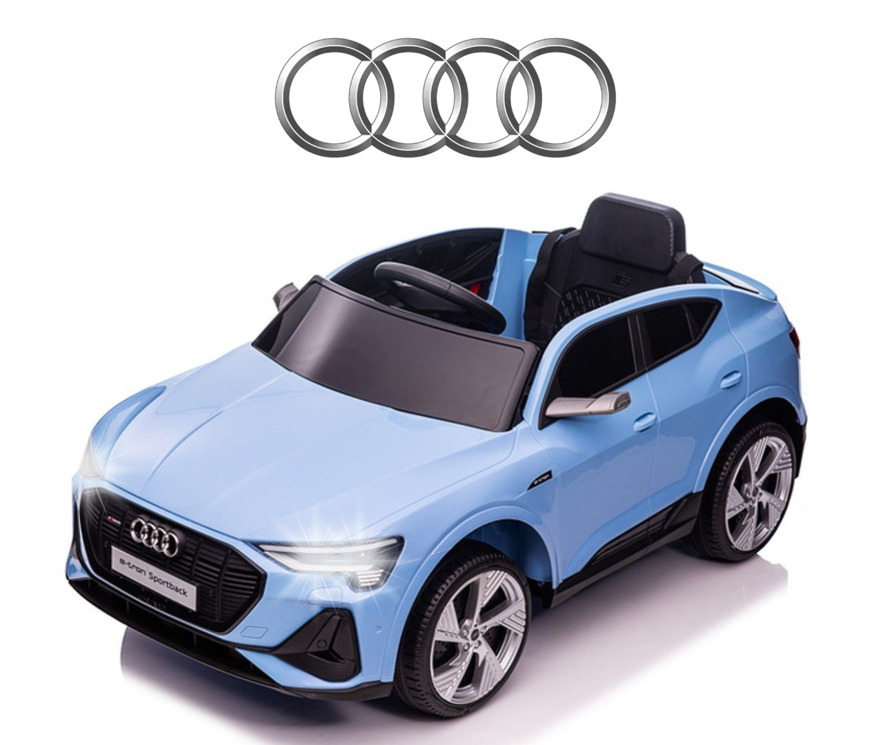 Audi E-Tron Sportback 4x4 Blue battery-powered vehicle