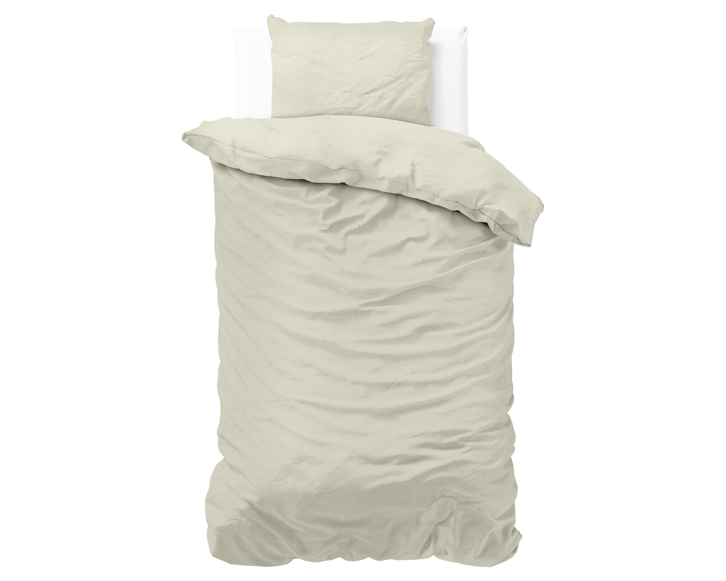 Duvet Cover Set Satin Point Creme 140 x 220