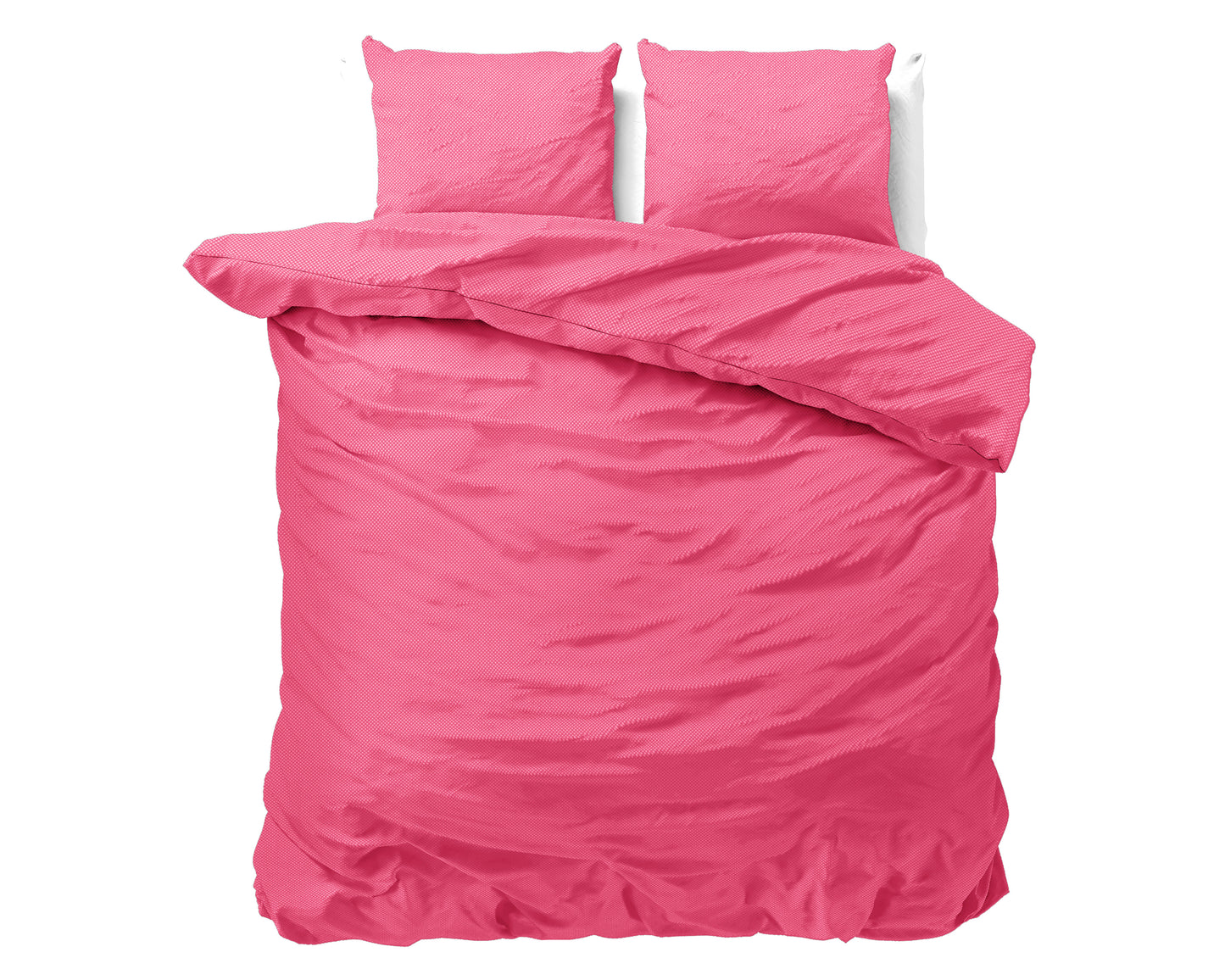 Duvet Cover Set Satin Point Pink 240 x 220