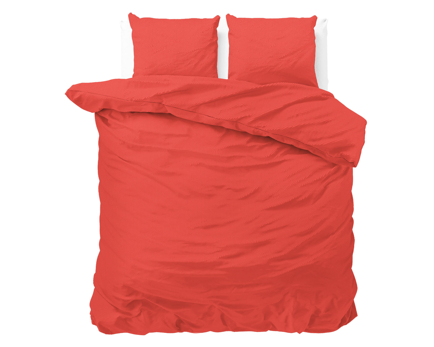 Duvet Cover Set Satin Point Red 240 x 220