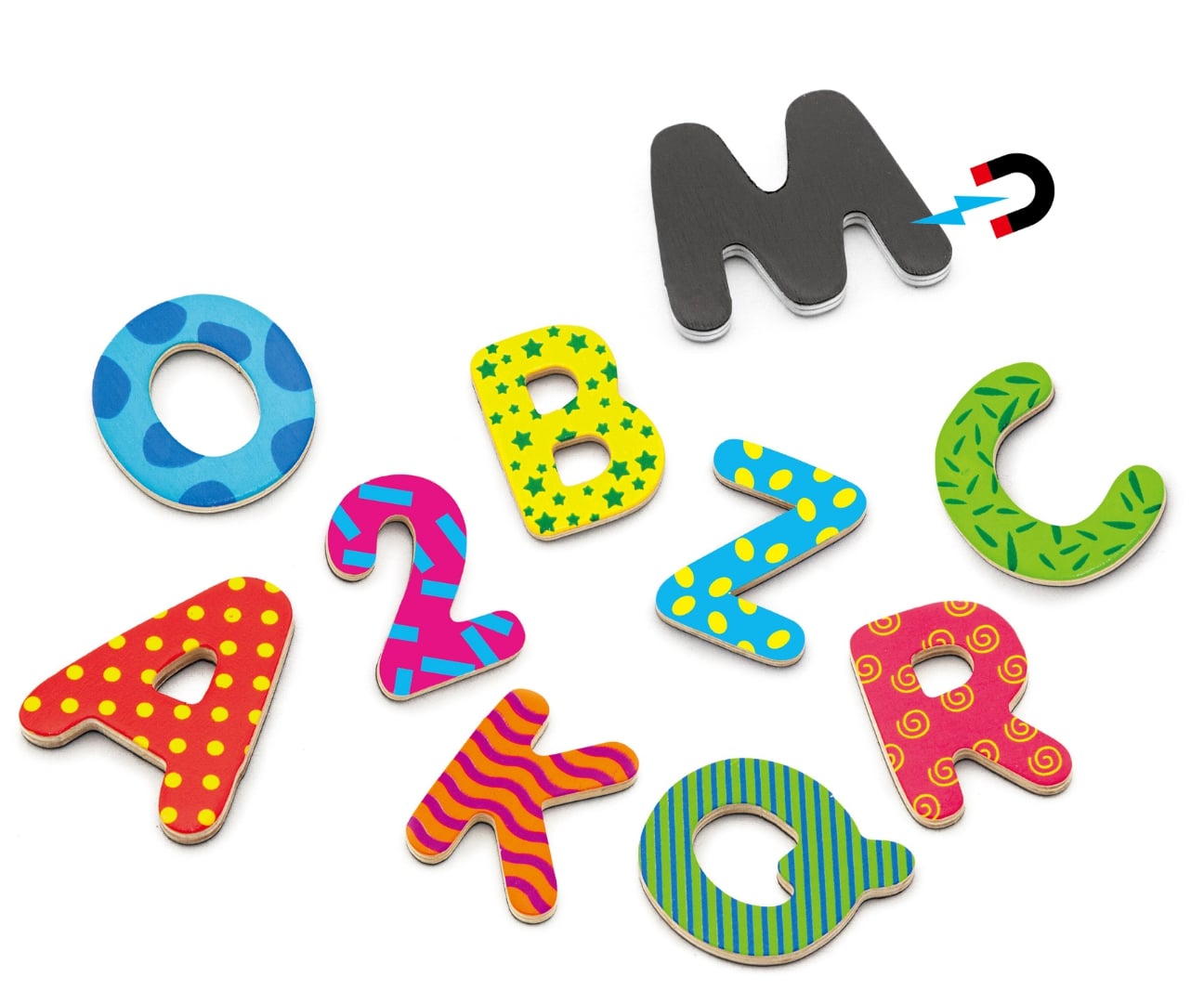 Viga 59429Vg Colorful Magnetic Letters & Numbers 77 Pcs