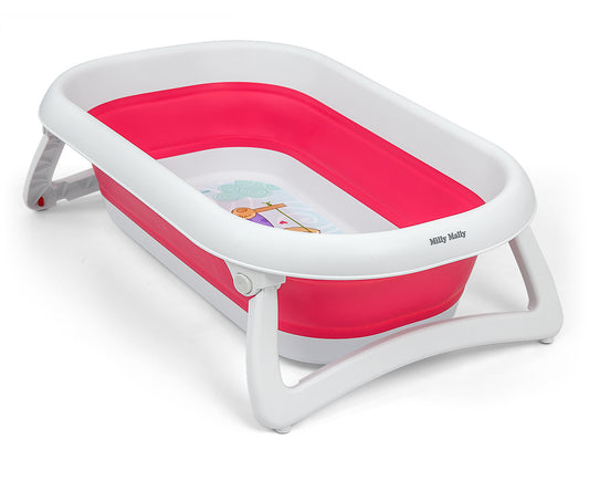 Aqua Pink Folding Bathtub