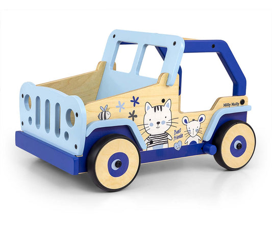 Explorer Cat and Mouse Walker-Pusher Toy for Children