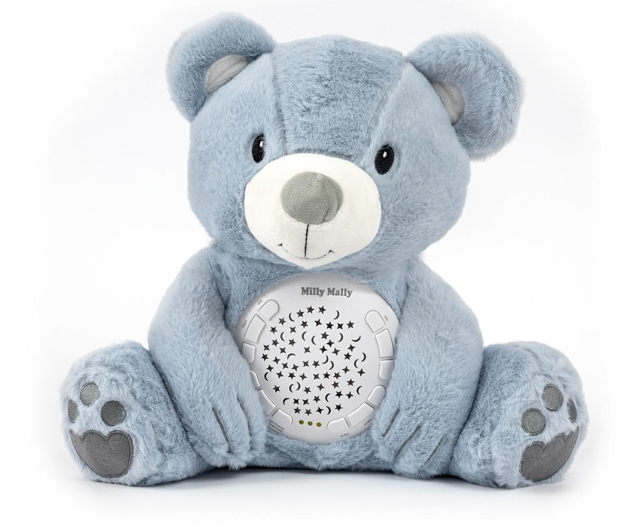 Milly Bear Blue Plush Toy with Projector