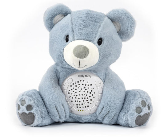 Milly Bear Blue Plush Toy with Projector