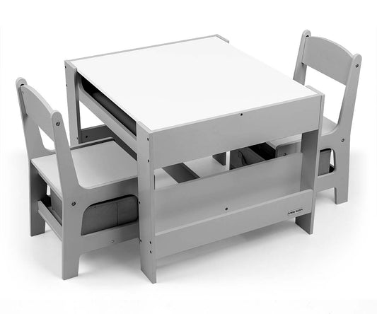 Furniture set - Sven Grey table and two chairs