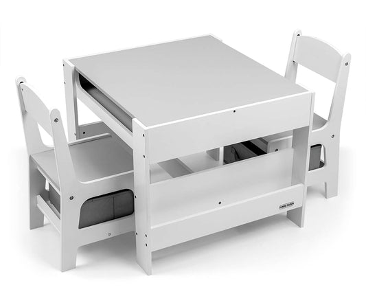 Furniture set - Sven White table and two chairs