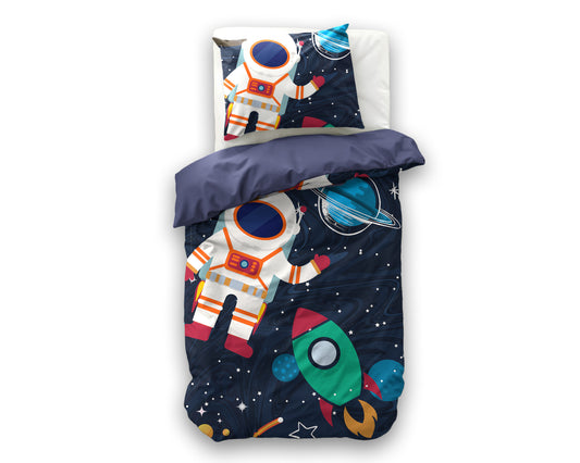 Duvet Cover Set Space man 2 Blue 140 x 200/220