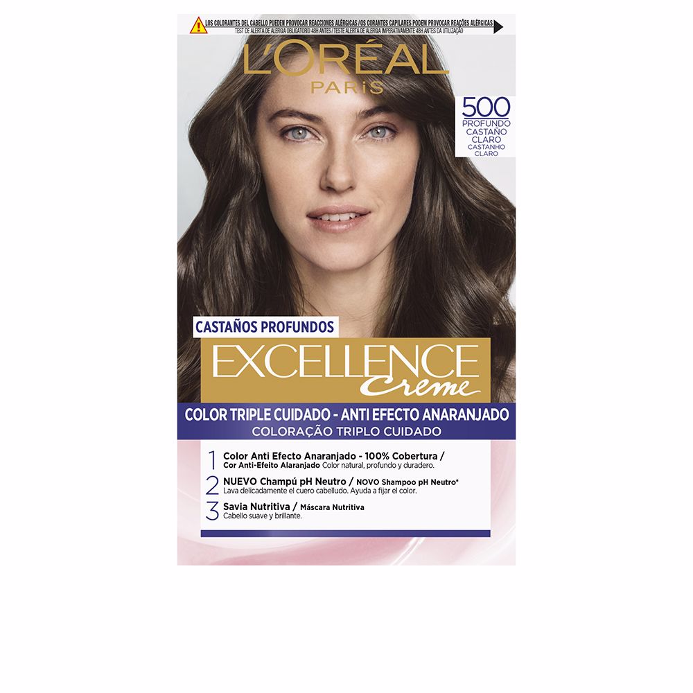 L'Oréal Paris Excellence Brunette Hair Color #500 - True Light Brown 192 Ml