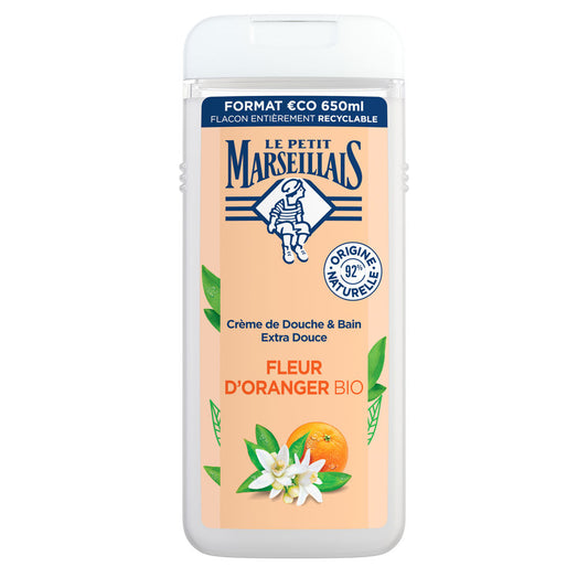 LE PETIT MARSEILLAIS orange blossom bath gel 650 ml